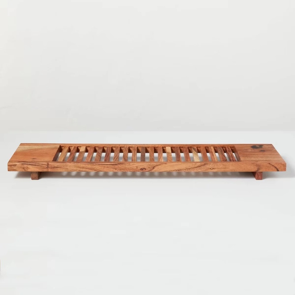 Heart & Hand Wooden Bath Tray